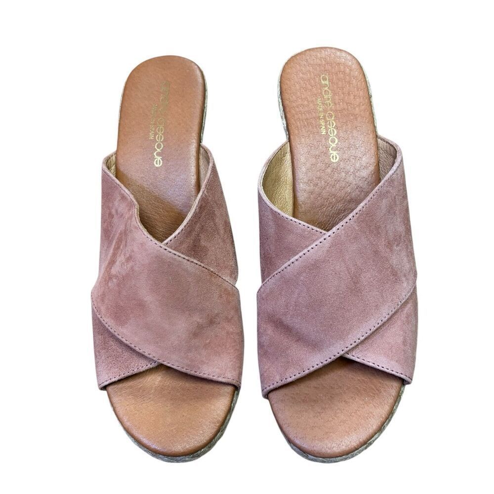 Andre Assous Amber Blush Wedge Sandal NWB Size 40/10